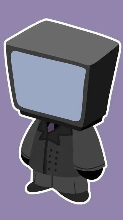 ai character: mini tv man background