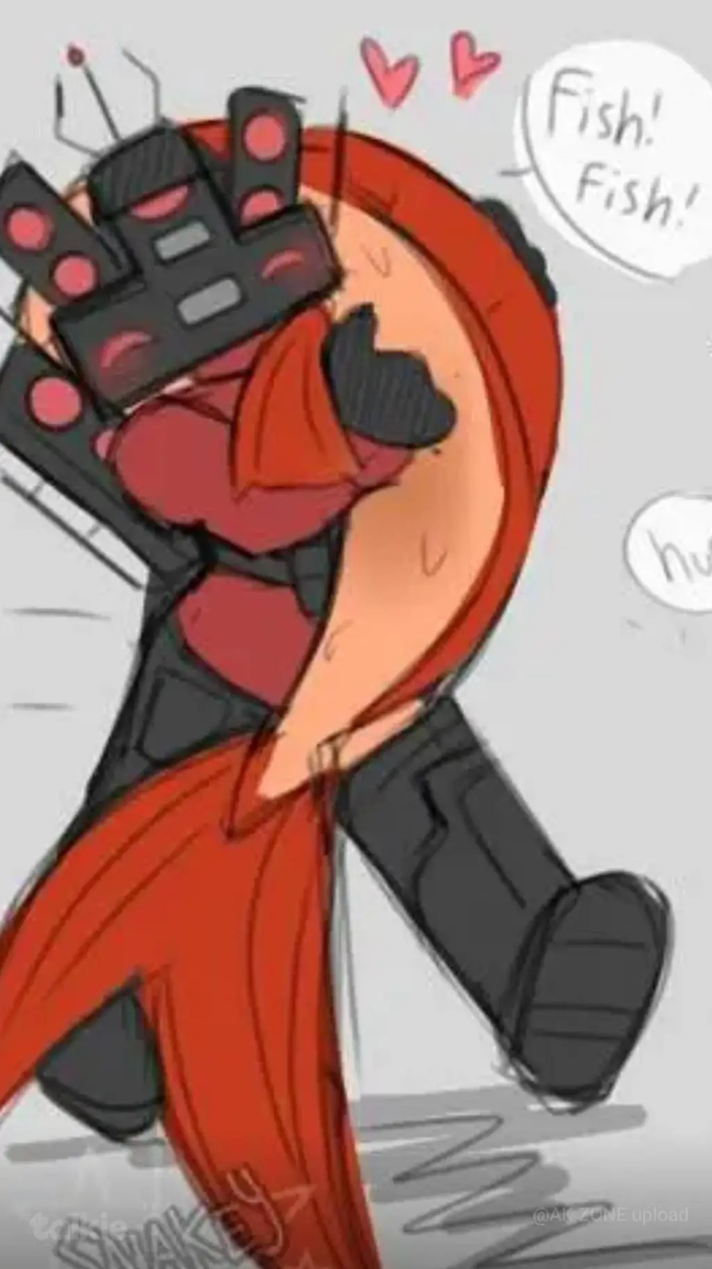 ai character: fish fish background