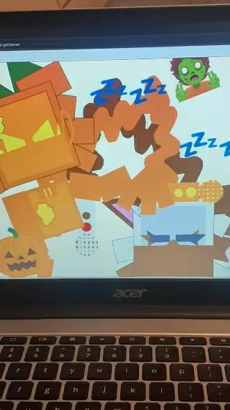 ai character: skeleton  background