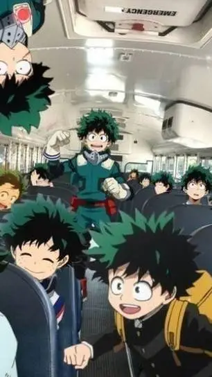 ai character: many deku's! background