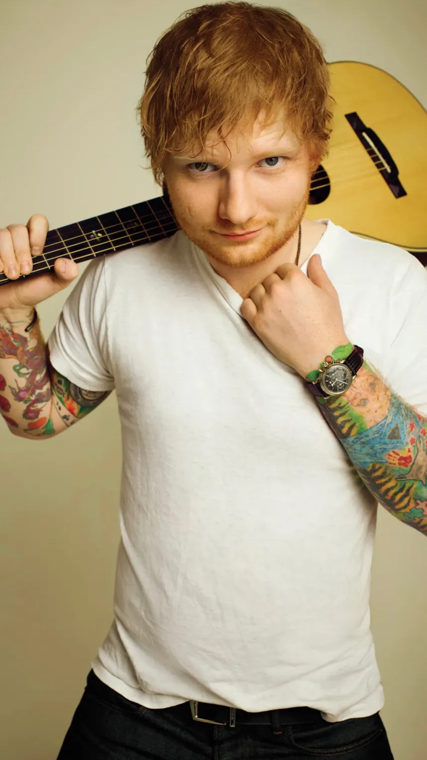 ai character: Ed Sheeran  background