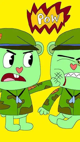 ai character: Flippy vs Fliqpy background