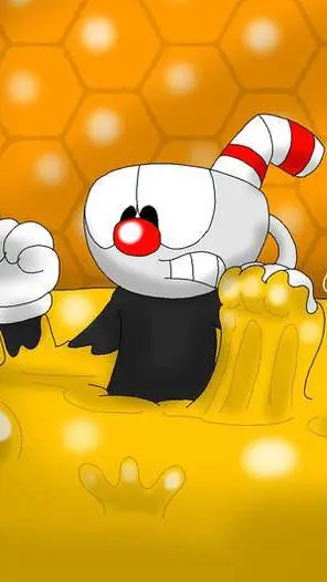 ai character: Cuphead stuck background