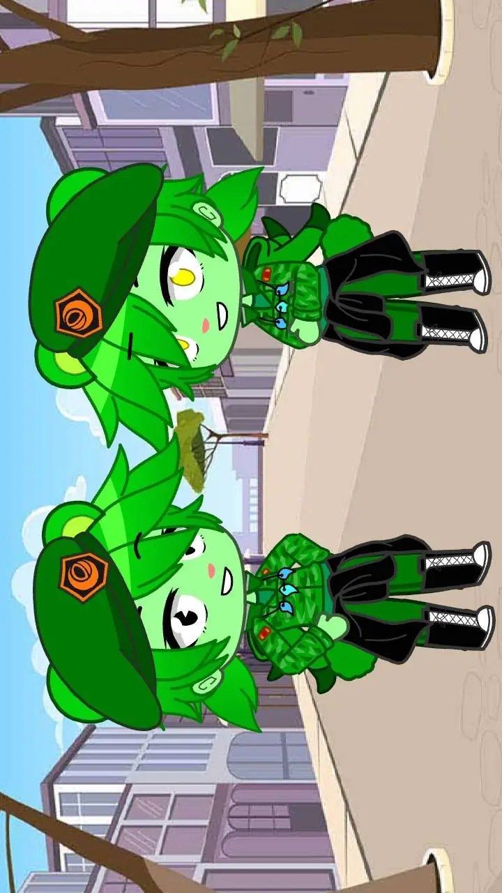 ai character: Flippy & Fliqpy background