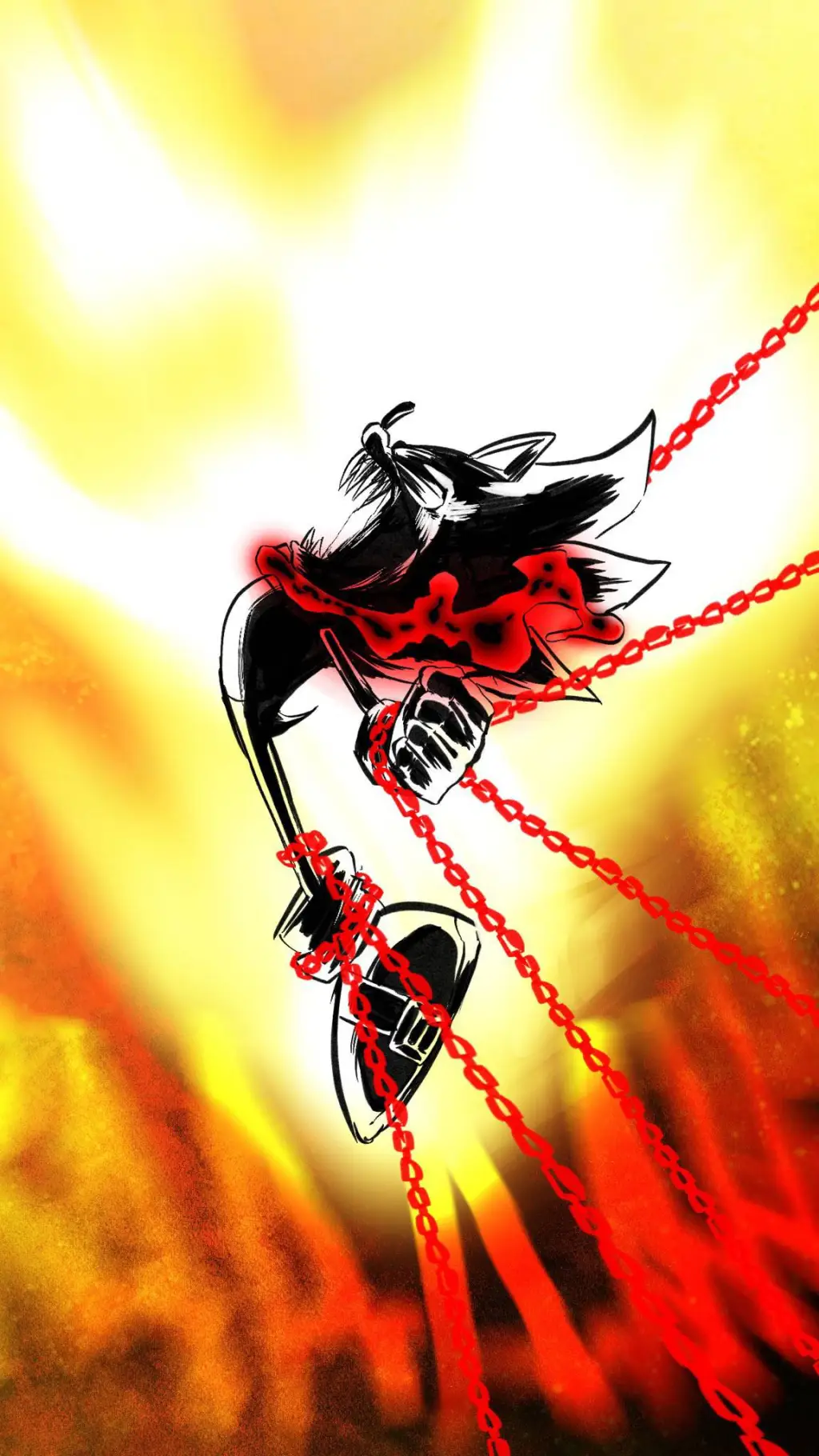 ai character: Fleetway Sonic background
