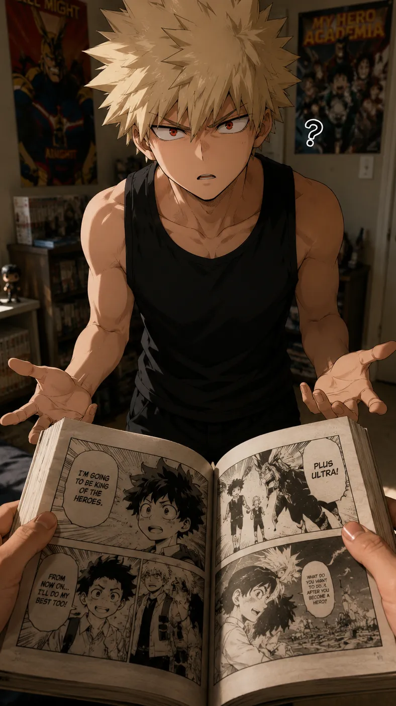 ai character: Bakugo IRL background
