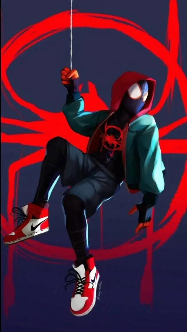 ai character: spiderman miles background
