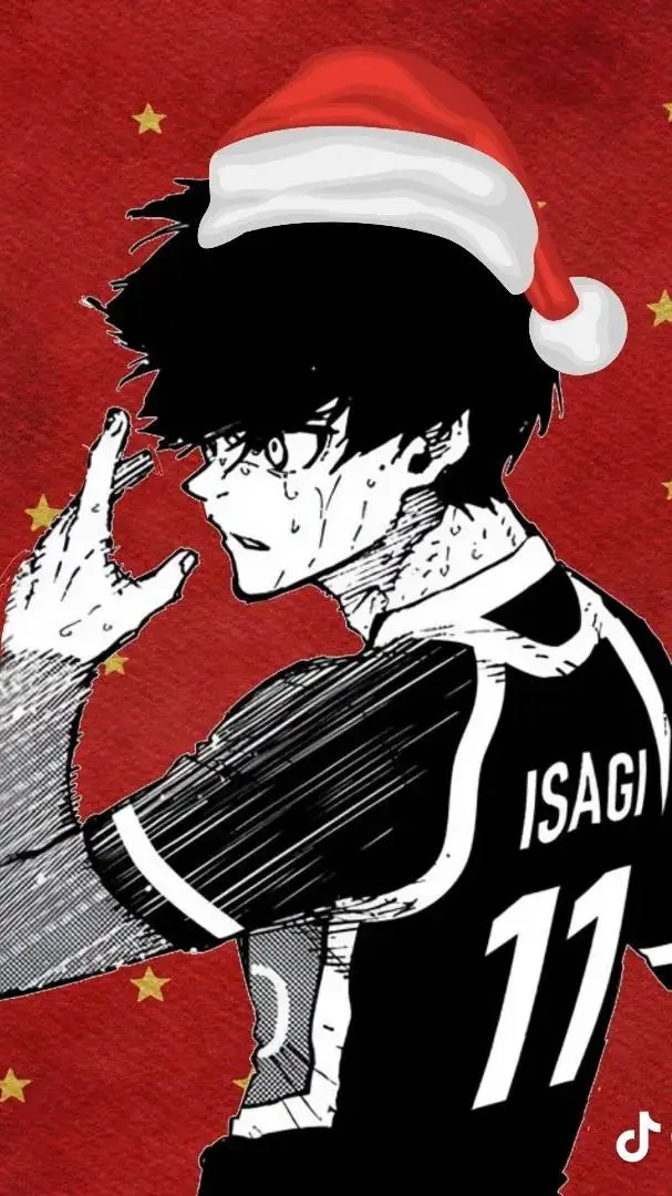 ai character: Blue lock navidad background