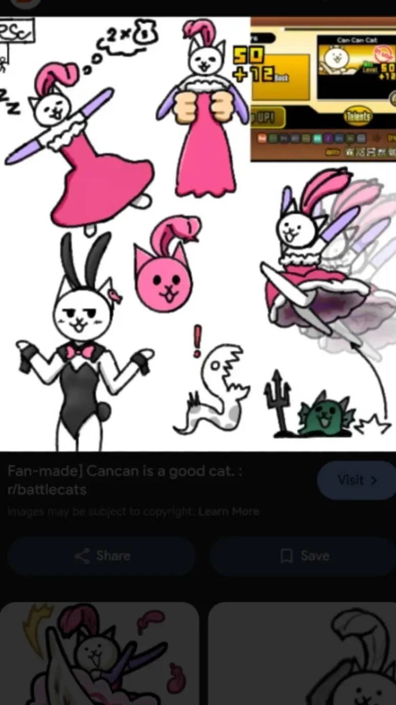 ai character: can can cat background