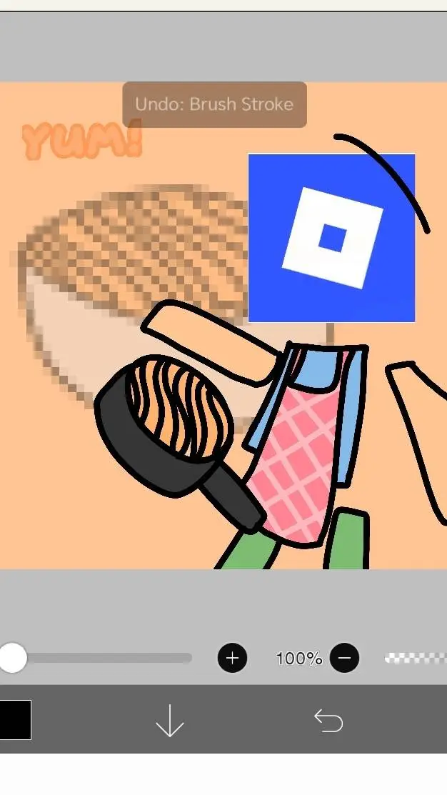 ai character: Buldak Roblox!! background