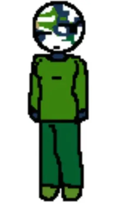 ai character: earth background