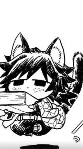 ai character: cat boy tomioka background