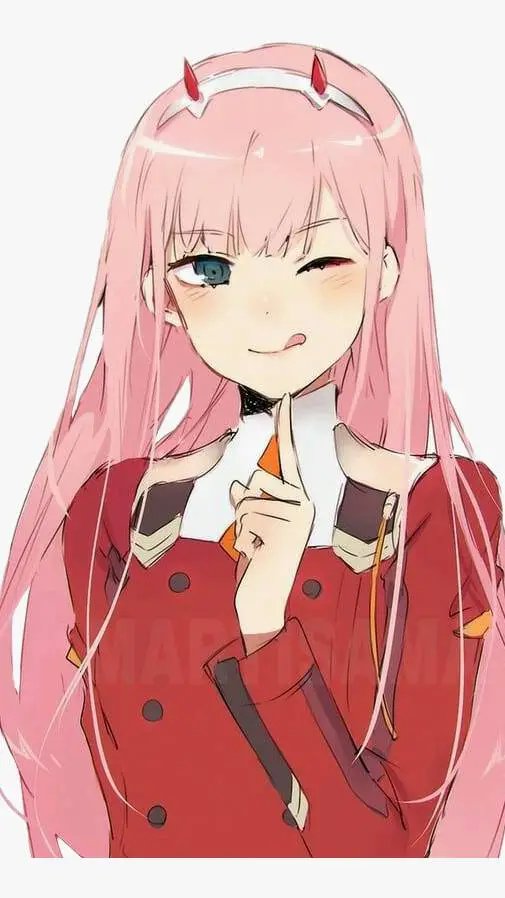 ai character: Zero two  background