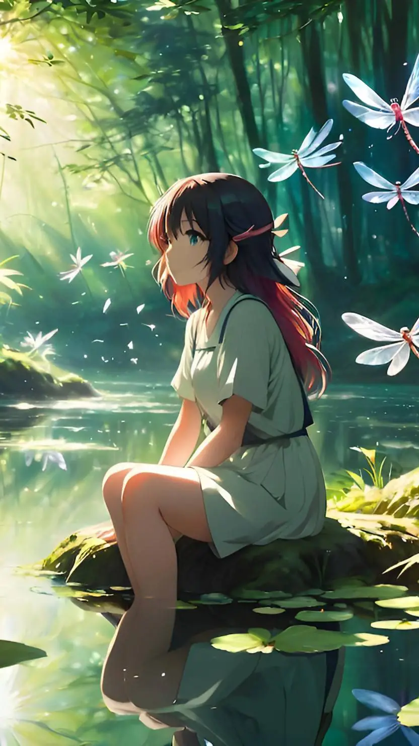 ai character: melanie  background