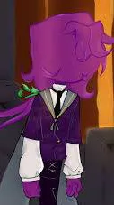 ai character: Purple background