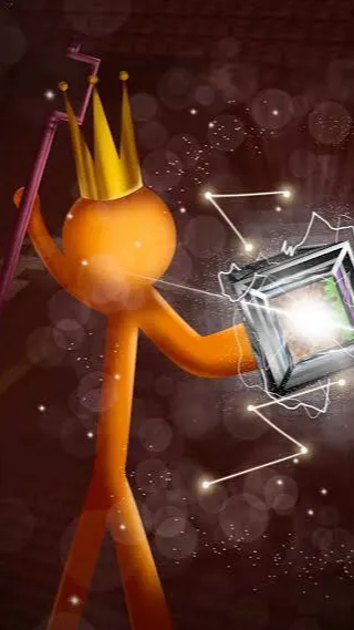 ai character: King orange background