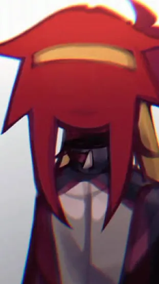 ai character: Red background