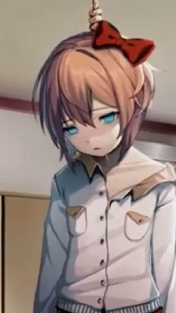 ai character: Ddlc…bad mc background