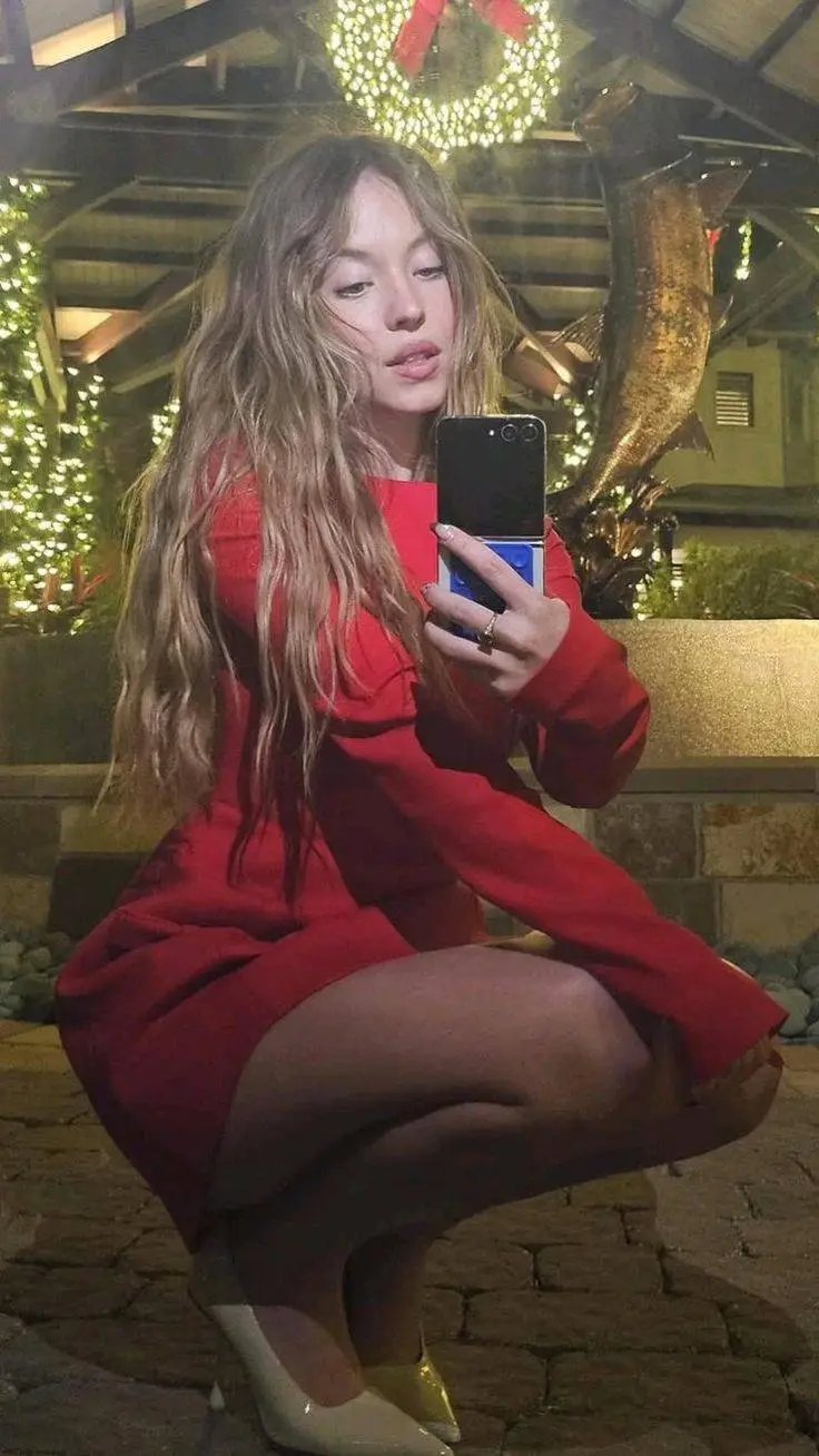ai character: Sydney Sweeney background