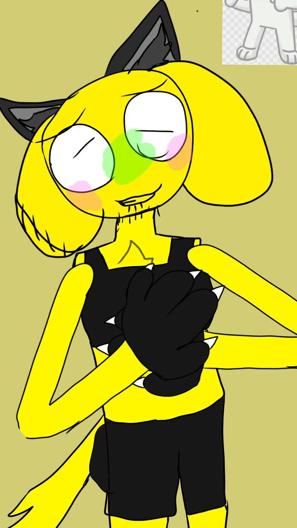 ai character: ewwww-  background