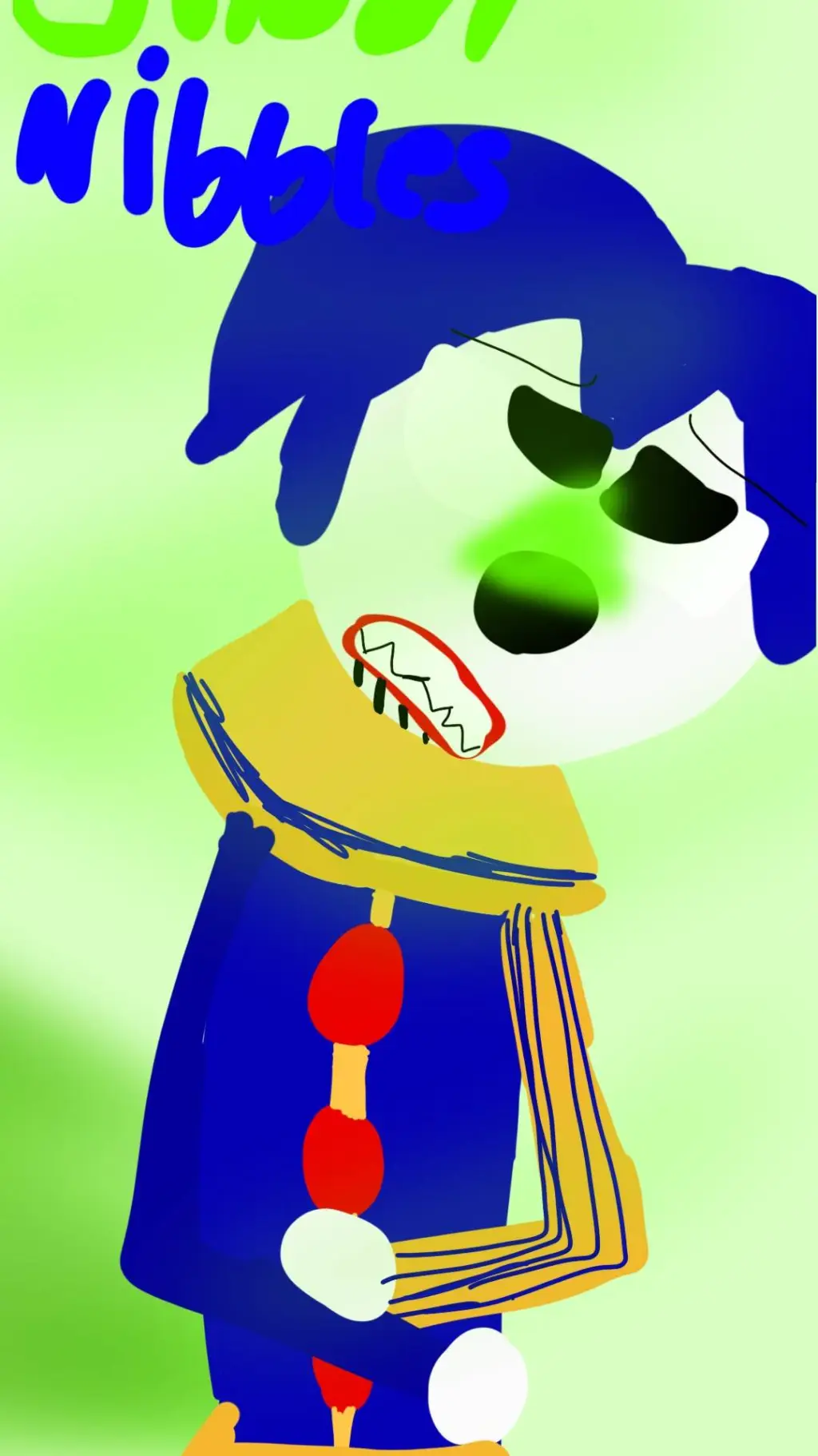 ai character: gassy nibbles.  background