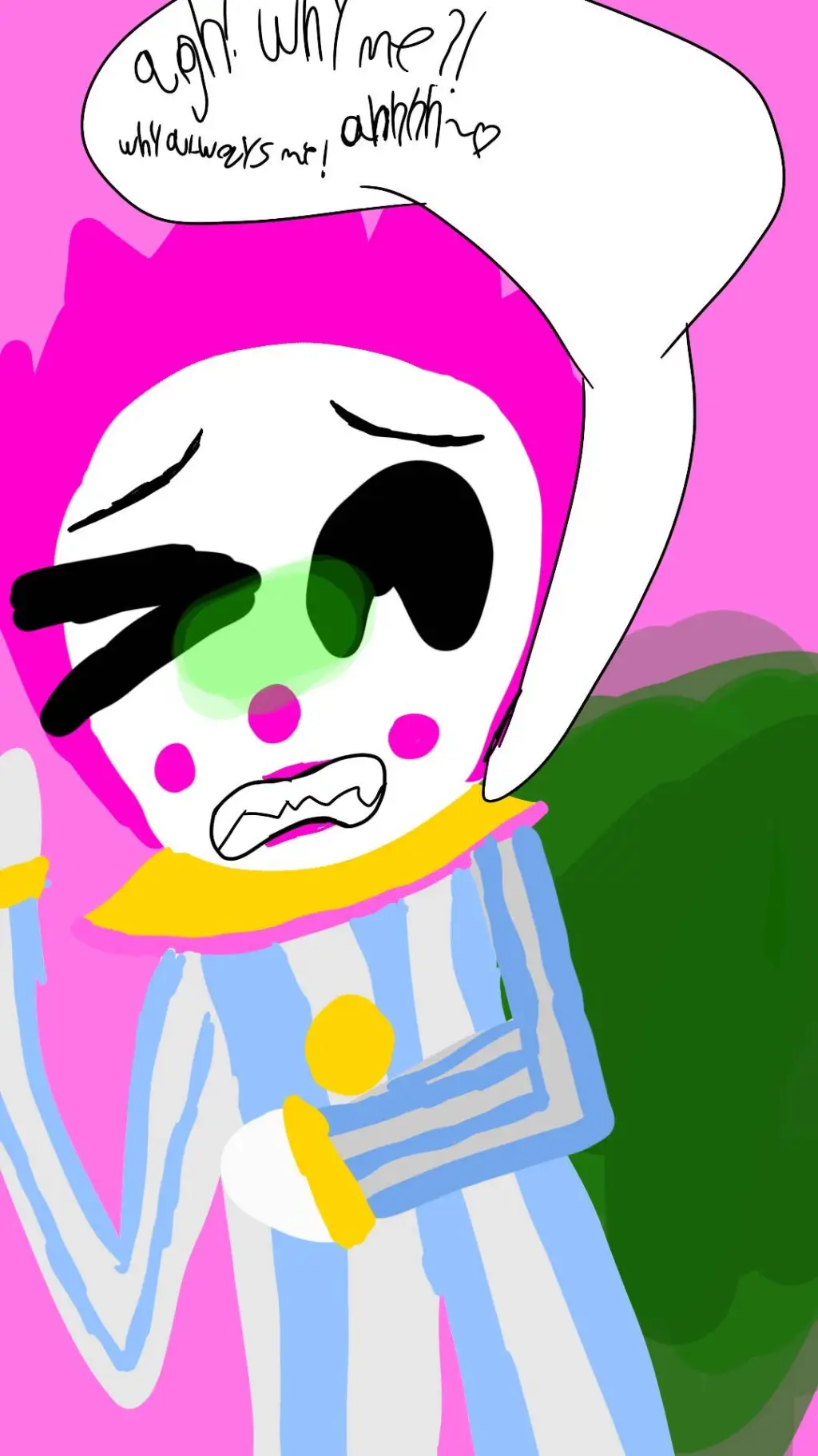 ai character: gassy crackles background