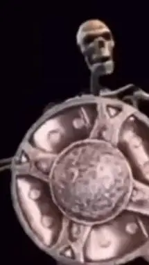 ai character: skeleton  background