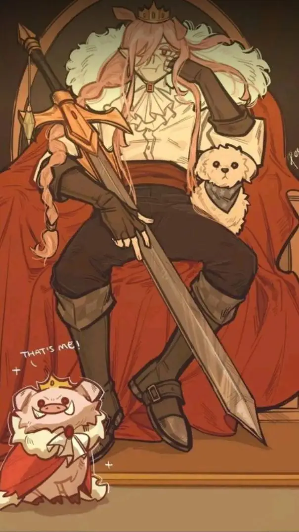ai character: 👑technoblade👑 background