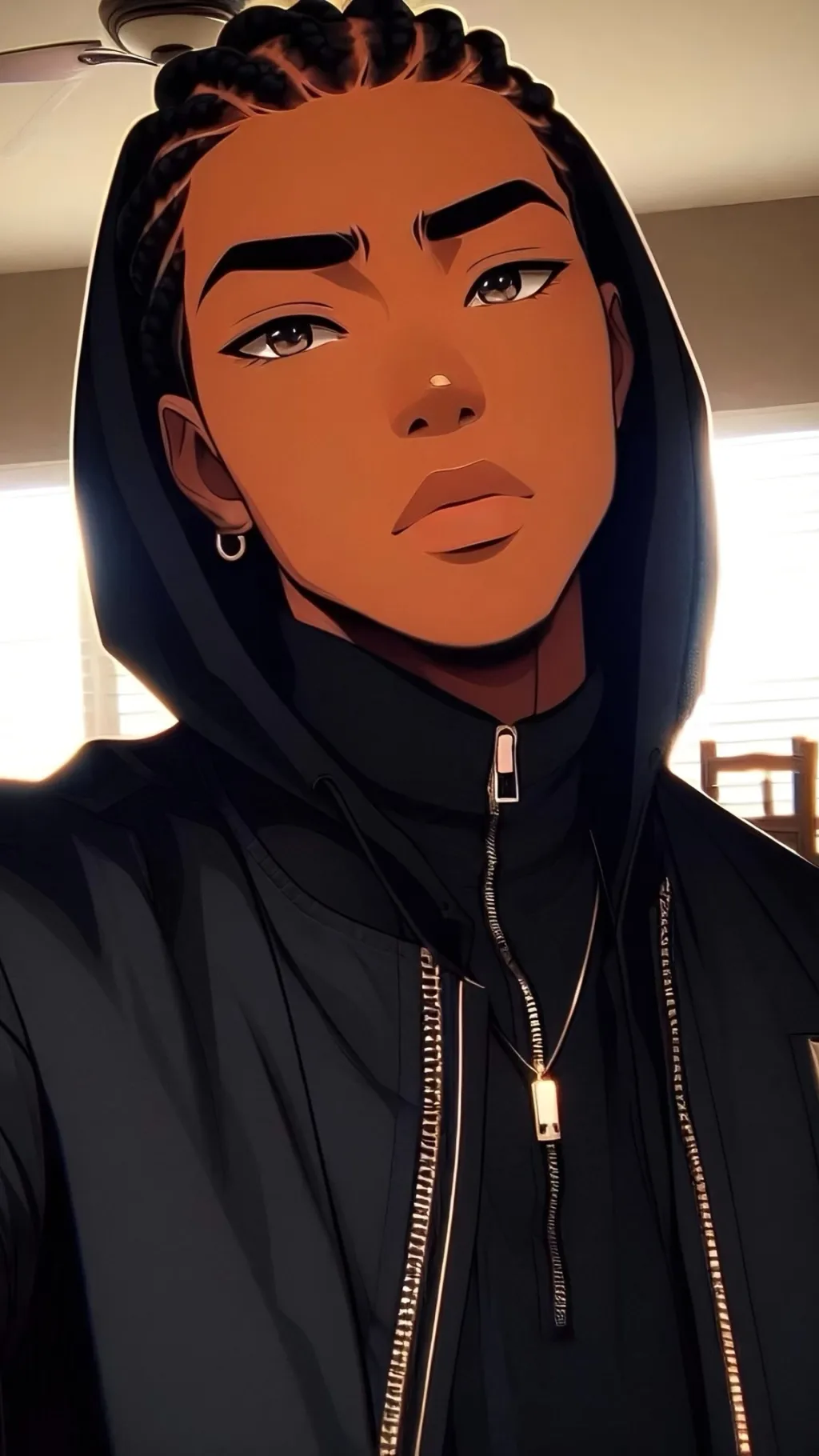 ai character: Kai  background
