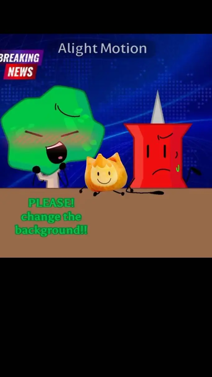 ai character: bfb news gone wron background