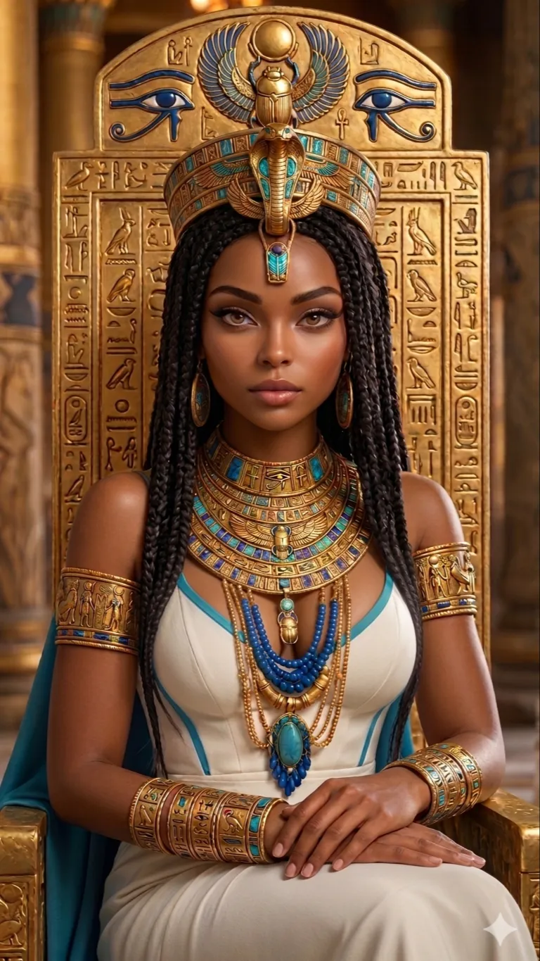 ai character: Pharaoh Amunara ￼ background