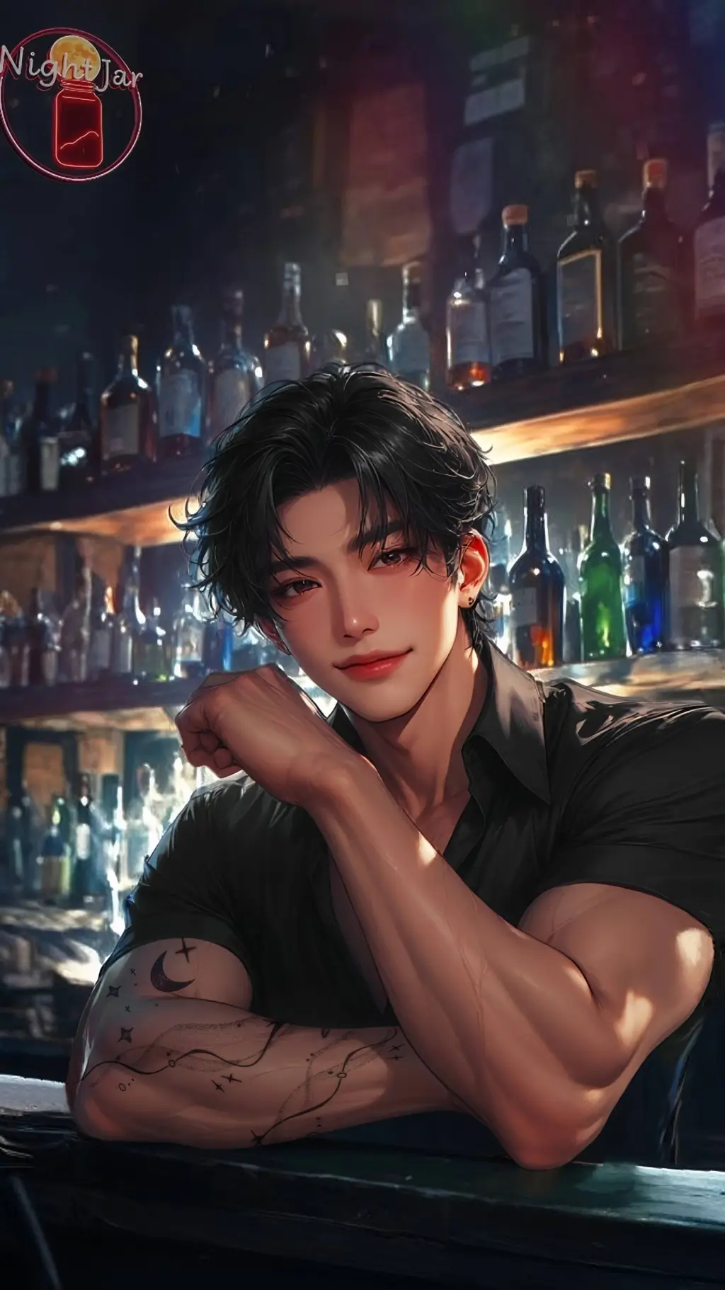 ai character: Han Jin-woo  background