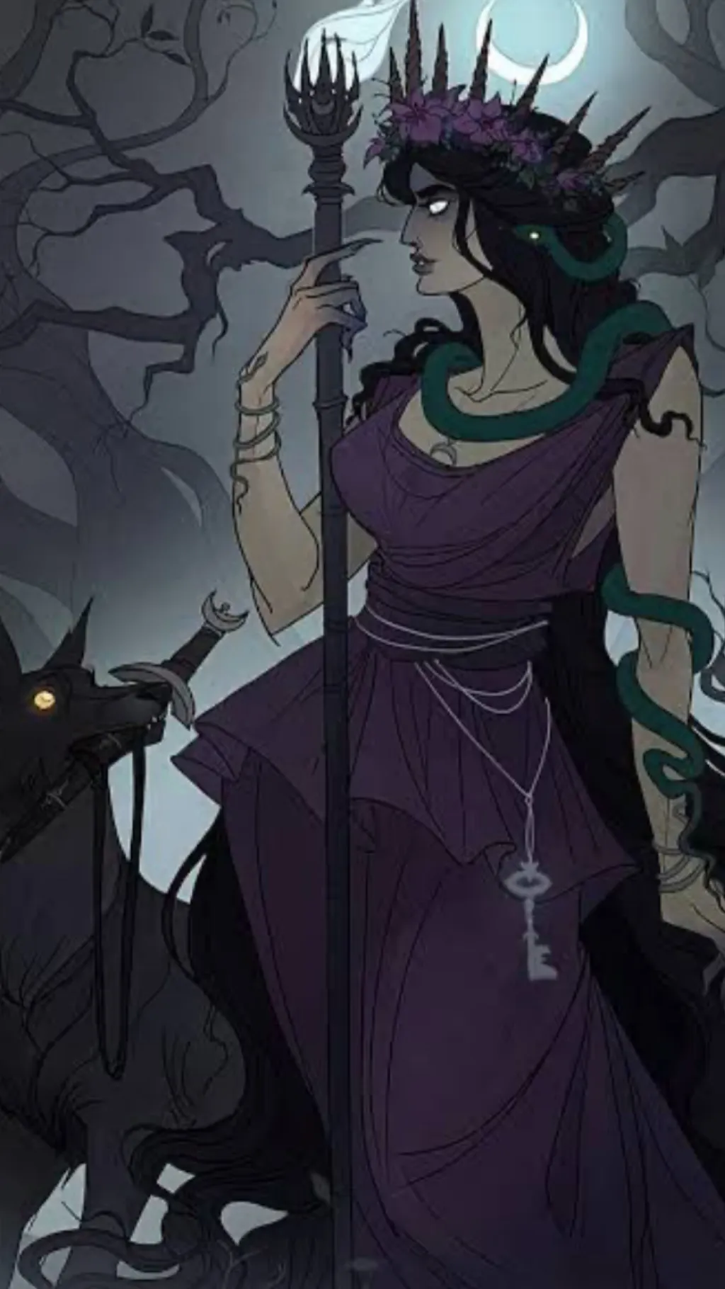 ai character: Hecate  background