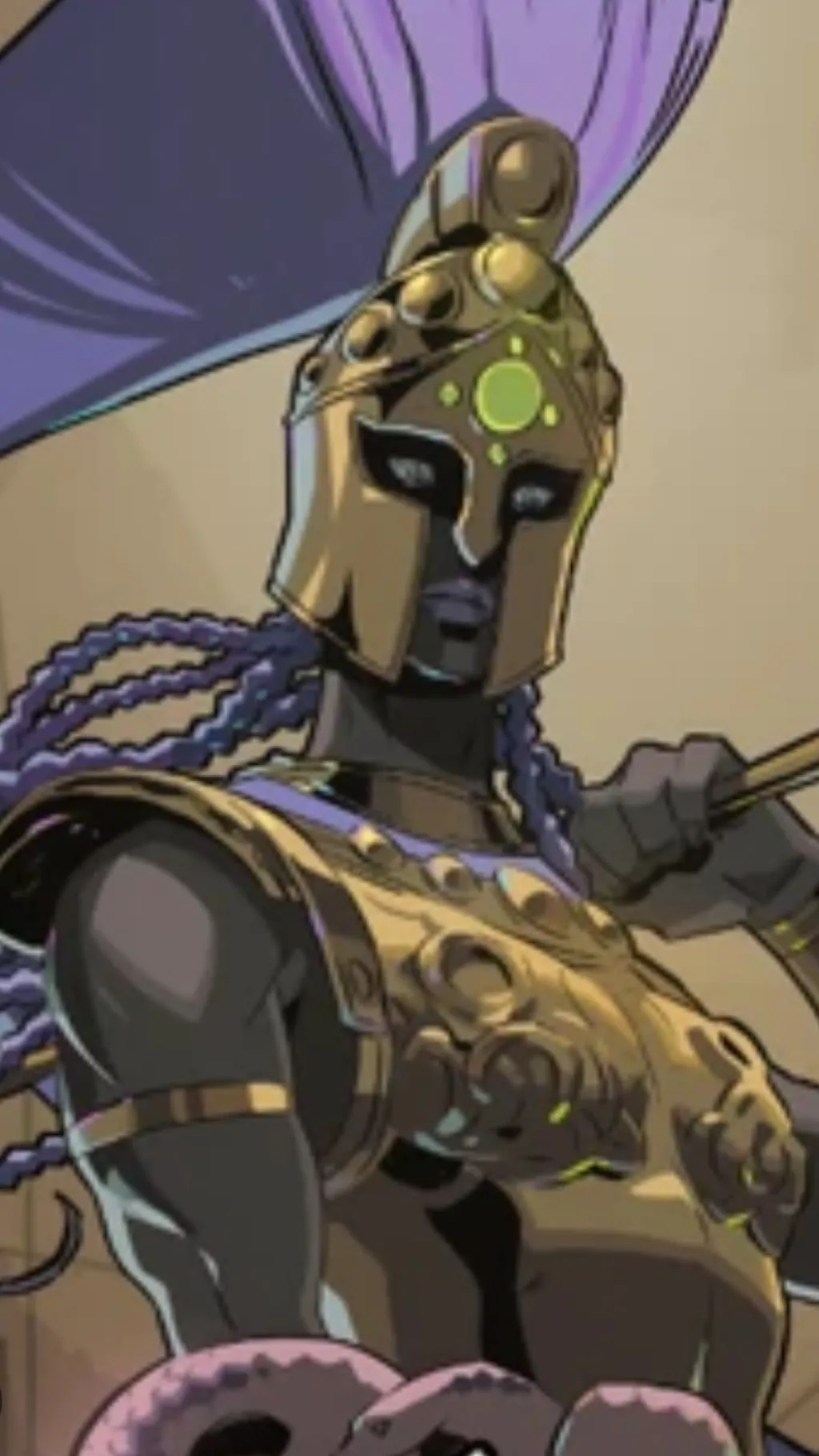 ai character: Athena  background
