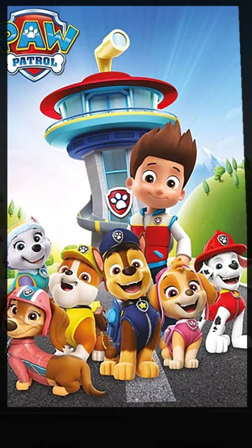ai character: paw patrol but.. background