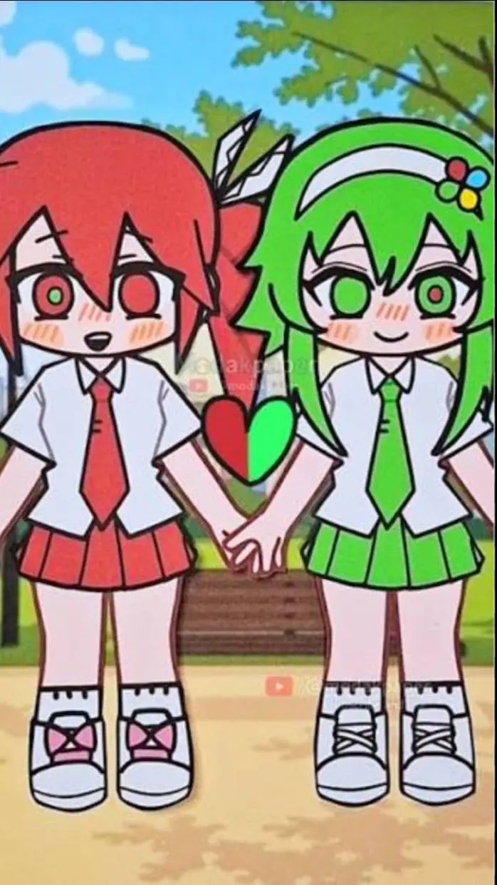 ai character: BKEC ❤️💛🩵💚 background