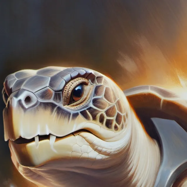 chat with ai character: turtle with gun