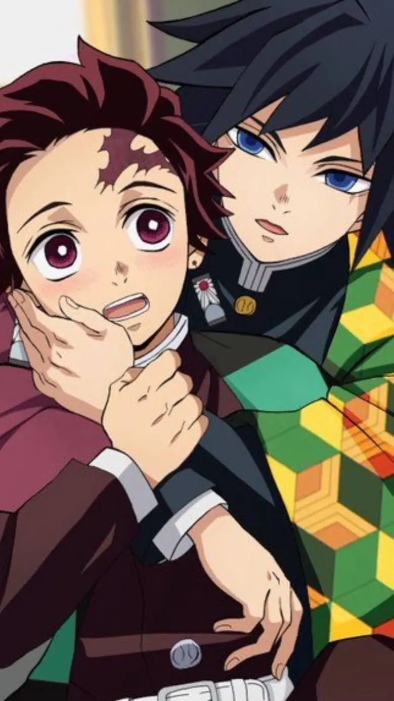 ai character: tanjiro y tomioka background