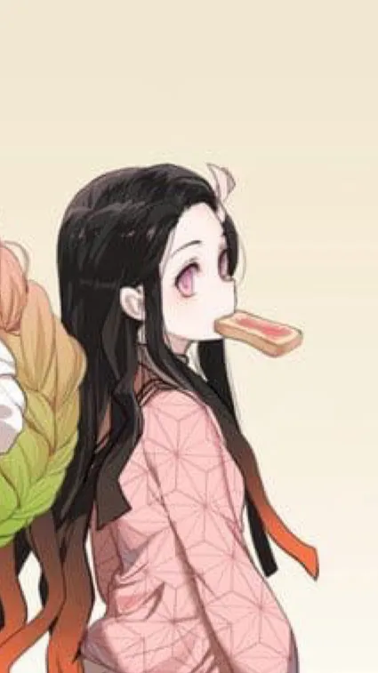 ai character: Nezuko Chan!🌸🌺 background