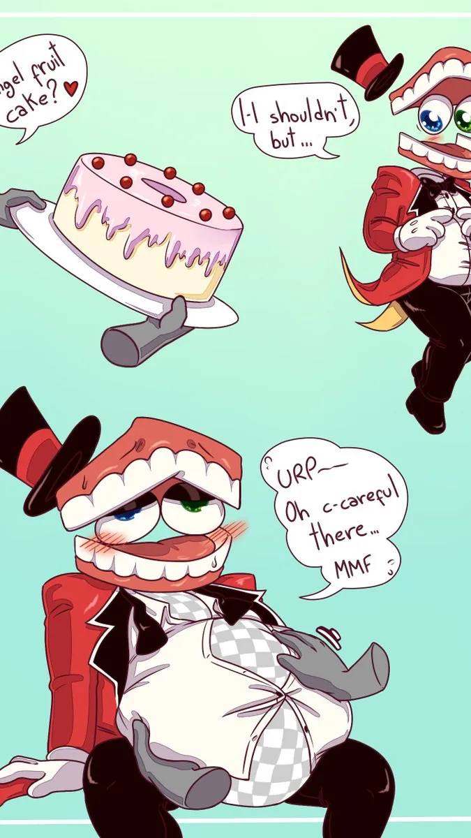 ai character: FAT CAINE HEHEHEHE background