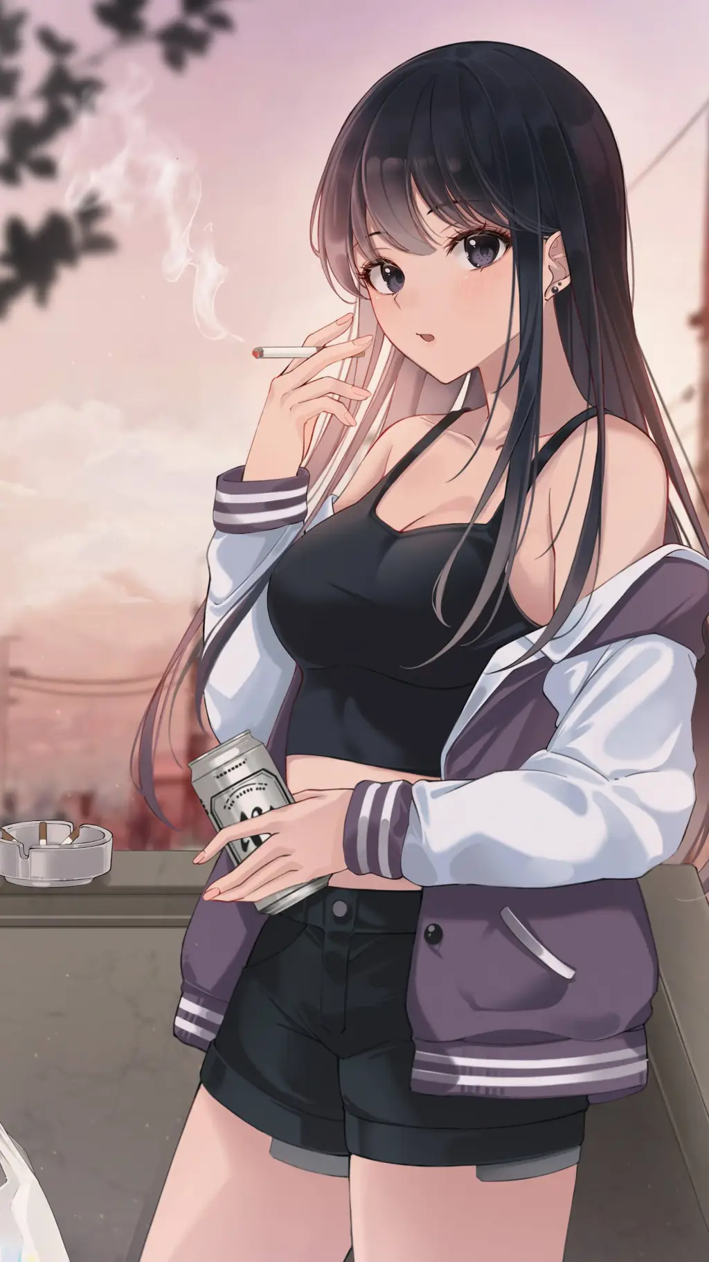 ai character: 💋👾 Luna 🌠🌜 background