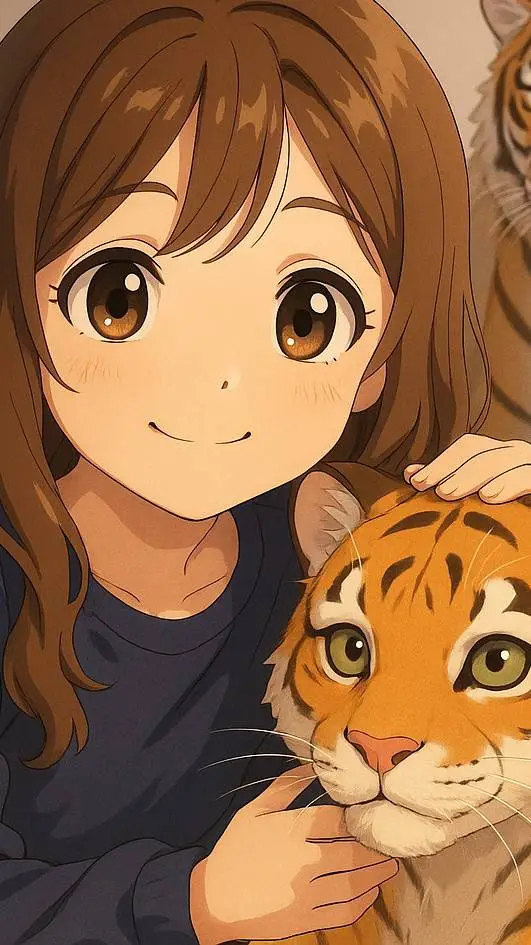 ai character: MÍA Tiger background