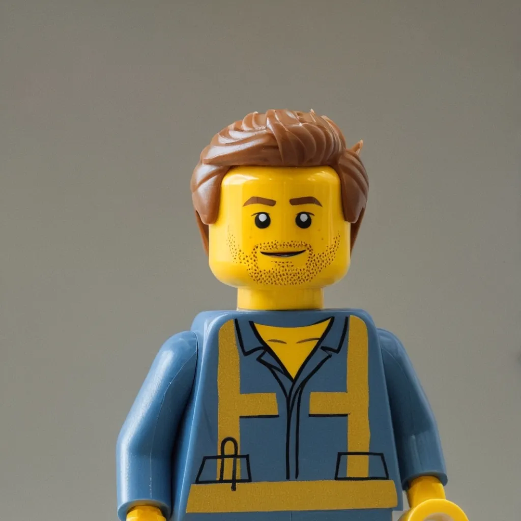 chat with ai character: Lego man
