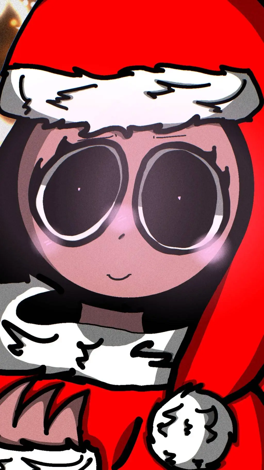 ai character: Shifa (Christmas)  background