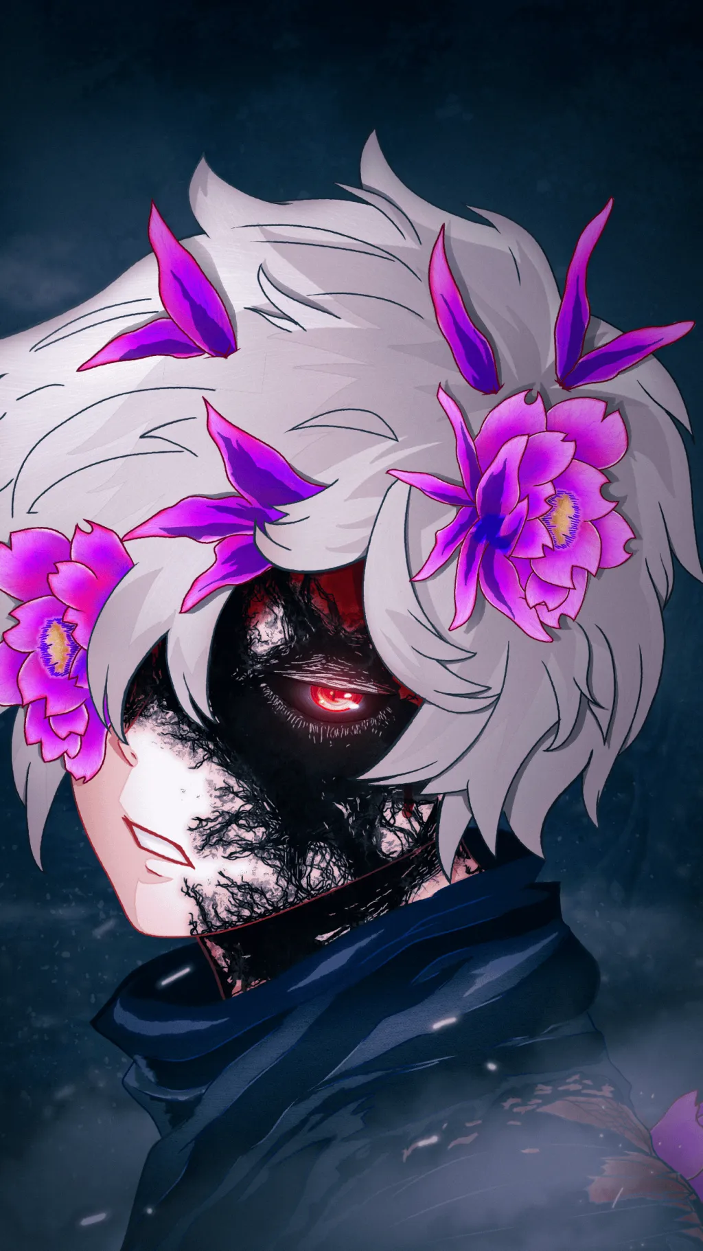 ai character: Gabimaru  background