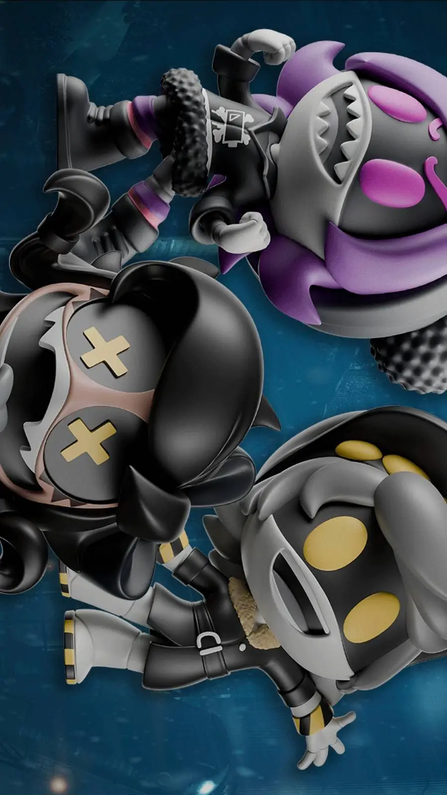 ai character: N and uzi vs cyn background