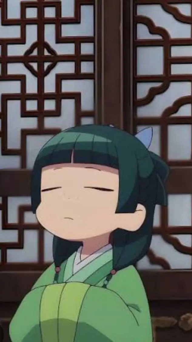 ai character: maomao×irl background