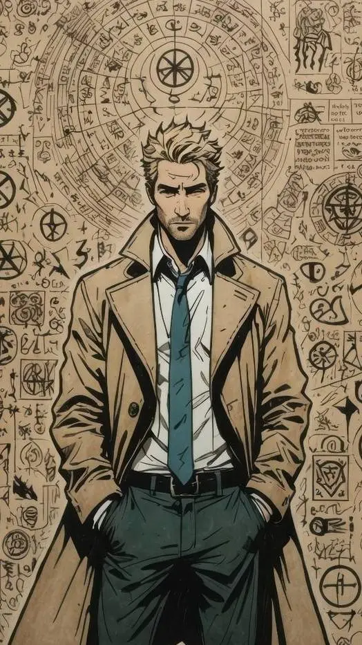 ai character: John Constantine background