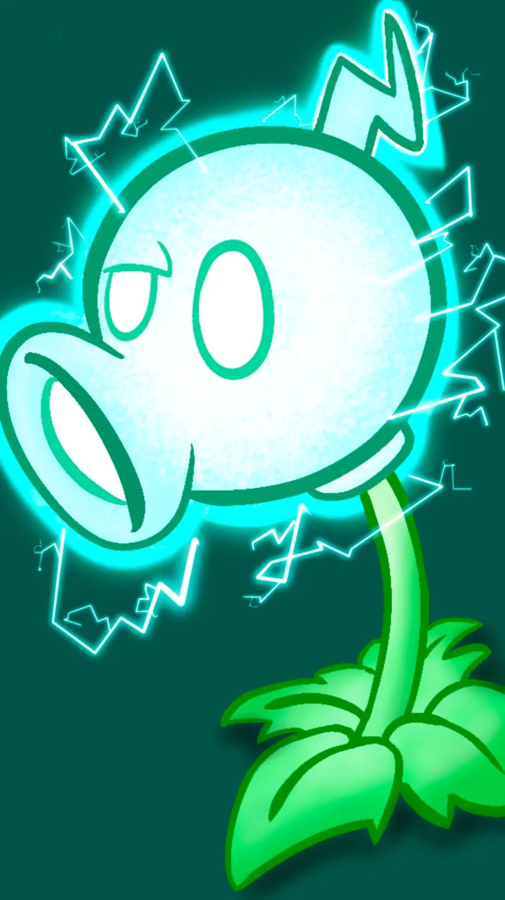 ai character: Electric Pea background