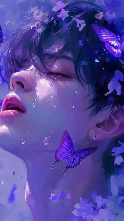 ai character: 💜 Mi Flor Morada💜 background